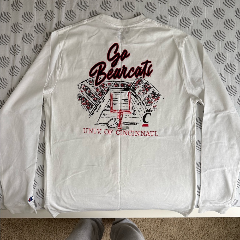 Champion White Long Sleeve UC Shirt
